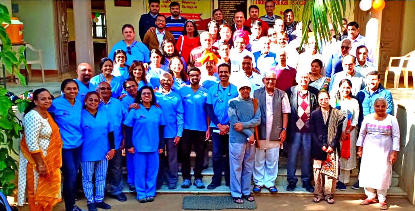 Mega Medical Camp Virampur - registration and general guidance desk.
